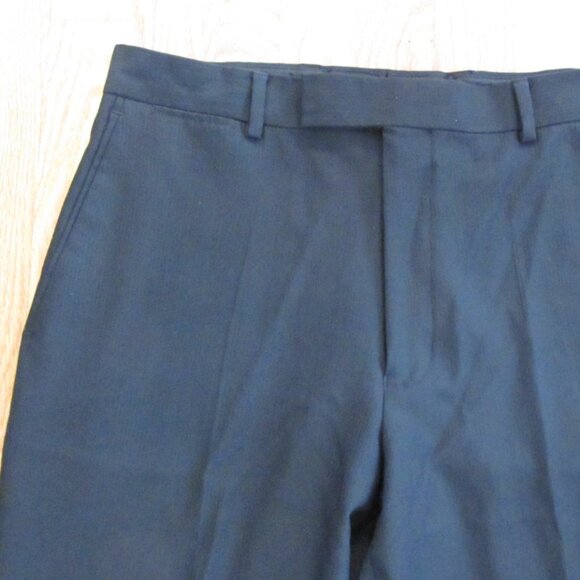 J. FERRAR MEN'S SIZE 32 X 32 TROUSER BLACK FLAT FRONT MODERN FIT PANTS DRESS SLA - Picture 3 of 13